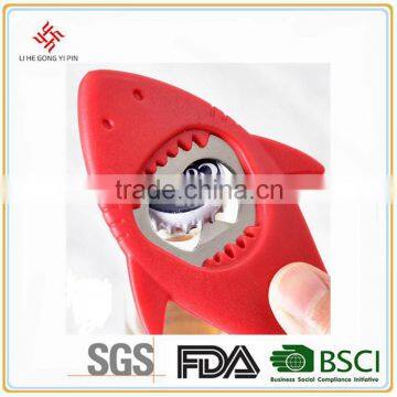 New Silicone Shark Shape Portable Bottle Opener Beer bottle Opener