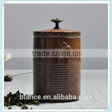 Tobacco Ceramic Jar in Cigarette Container Design With Lid photo-4