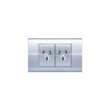 electrica wall switcha and socket, 2 gang australia standard socket