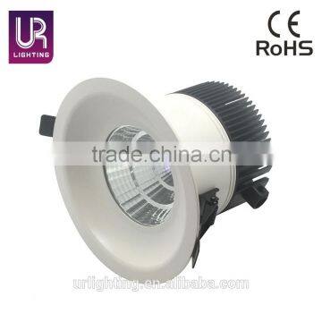 factory wholesale 5 inch 14w dimmable round shape white cob led downlight with 2 years warranty