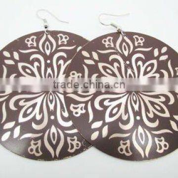 Exotic round CD earring,New design ladies earring,Fashion jewelry 2013