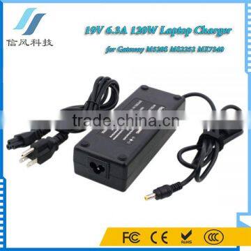 Black 19V 6.3A 120W Laptop Charger for Gateway M520S MS2252 MX7340