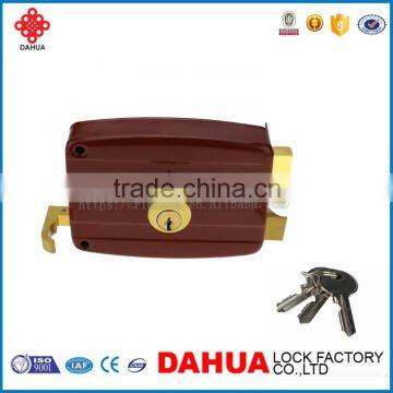 high quality rectangular printed door lock with keys safety lock 6683