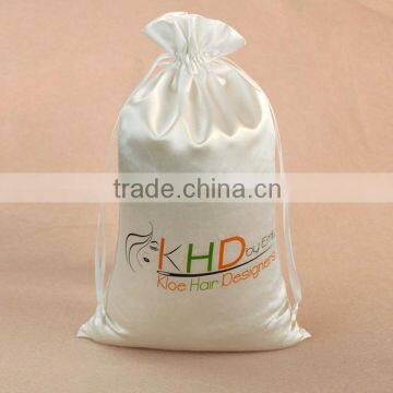 Custom Hair Packaging Satin Silk Bag With Logo Customized