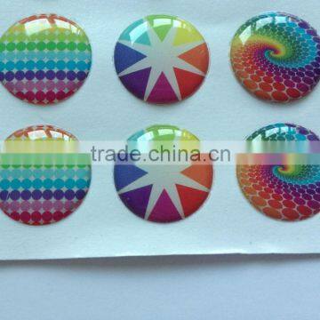 Clear Epoxy Sticker,3D Round Epoxy Sticker