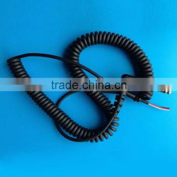 Cutomized wholesale DC3.5-6.35 PU coiled cable,audio cable ,electric cable,guita cable and microphone cable