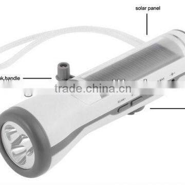 Solar dynamo torch radio & Winding up torch charger& Rechargerable Siren & Emergency torch & torch radio