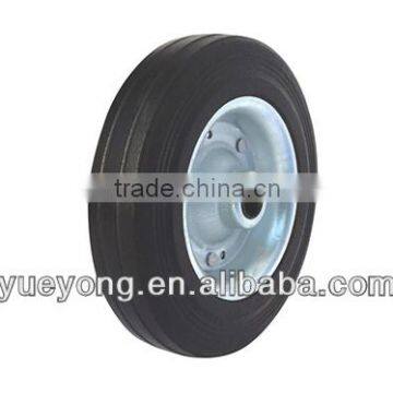 china manufacture 8x2 cart wheel solid rubber caster