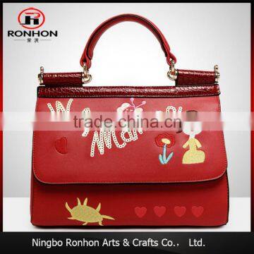 Chinese novel products new embroidery leather bag supplier on alibaba