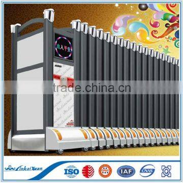 Aluminum automatic retractable main entrance door folding type