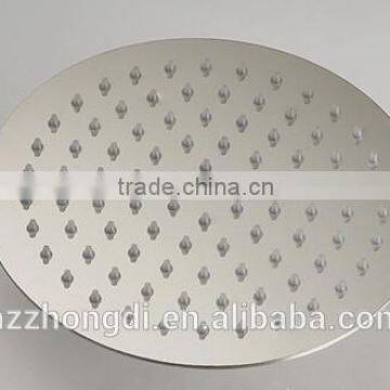 Square 8" Chrome Round Ultra Thin Slimtainless Steel Shower Head