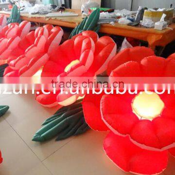 New Inflatable Flower with RGB LED Light /Long Inflatable Flower