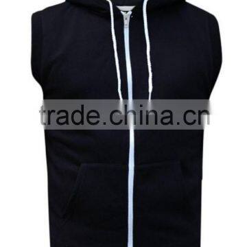 Sleeveless Zip Hoodie