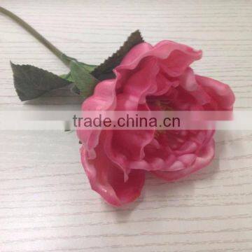 Hot sale pu red peony flower ,artificial wedding flowers making peony flower head