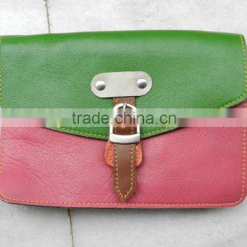 colourful leather bag