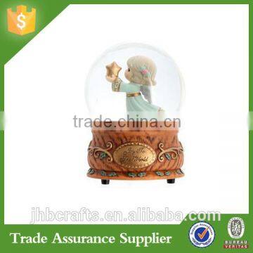 Cute Little Girl Resin Crafts Custom Snow Globe for Sale