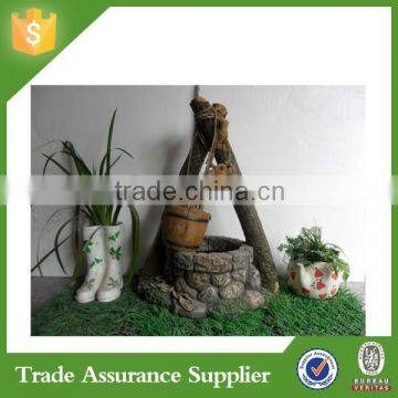 Top Handmade Cheap Resin Solar Fountain Garden