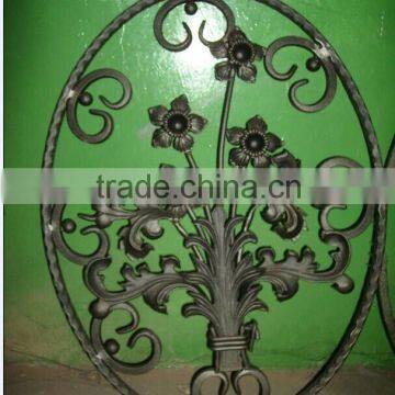 New designs ornamental wrought iron post caps iron components