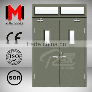 YIJIA 1.5 hours ul standard fireproof firerated double doors, YJRH92