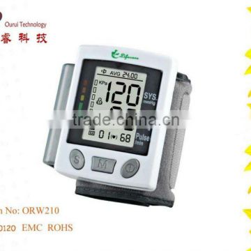 Wrist type Blood pressure scale