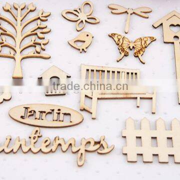 Produce all kinds of Wood Through carved Hollow core wood crafts laser cut wood craft