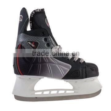 Best Supplier professional PU vamp black color ice figure skates,inline skates, ice shoes,speed sports