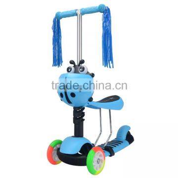 Factory direct supply kids 3or4 Frog Sewing Scooter wheel kick scooter scooter kids new model widen pedal cheap kids scooter