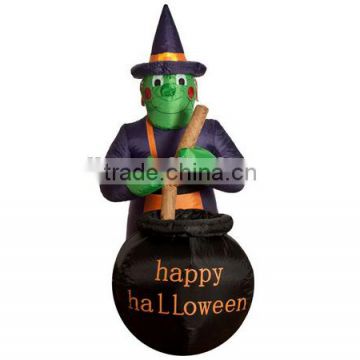 1.22m Inflatable Halloween Witch with Cauldron/Halloween Inflatable Witch