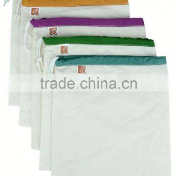 New Water Washing 100% Cotton Muslin Pouch photo-3