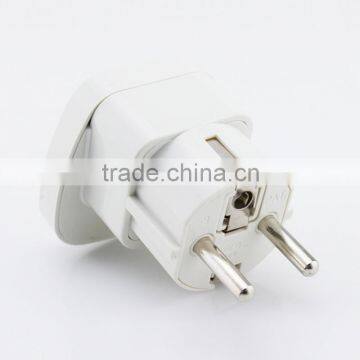 Portable UK US AU to EU European 2PIN Power Socket Plug Adapter Travel Converter