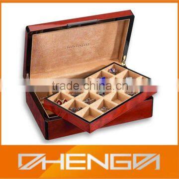 HOT SALE made-in-china custom cufflink box wooden cufflink boxes (ZDS-F127)
