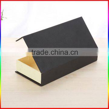 magnetic closure cardboard drawer gift fashion black packaging boxes