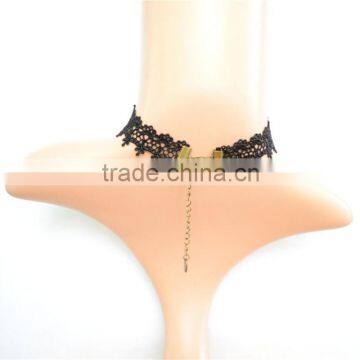 Gothic Punk Necklace False Collar AccessoriesJewelry, Black Lace Vampire Sexy Costume Jewelry Necklace photo-4
