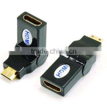 HDMI female to MINI male adapter rotating 180 degree