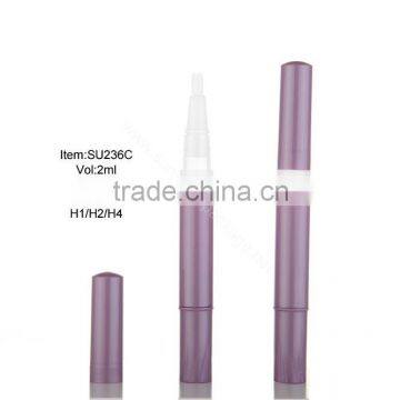 SU236C, 2ml twist pen for cosmetic, twist up pen,lip gloss twist pen, plastic cosmetic twist pen