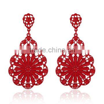 Flower costume jewelry earings for women 2016 jewelry