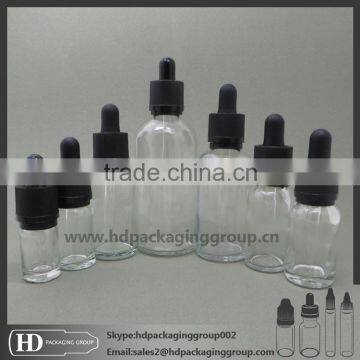 HD certificated free sample 50ml 10ml 15ml 30ml glass dropper bottle for vapor ejuice with childproof tamper cap on sale!!!