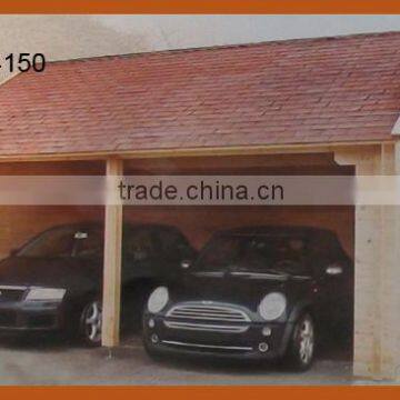 Personal Wood Carport With Two Parking Spaces