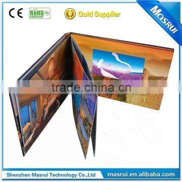 Custom Multi - Page Handmade Lcd Video Book for Fair Display