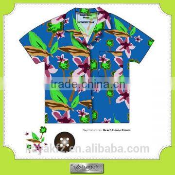 custom beach cotton Aloha Hawaiian shirt