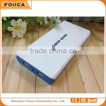 Best selling Double USB Output dual USB 2A Socket Travel Charger 20000mAh Power Bank