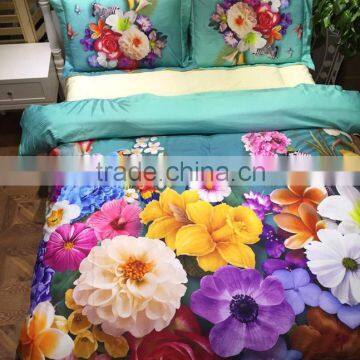 Home Use 100% Cotton Queen Size Digital 3D Quilt Cover Set