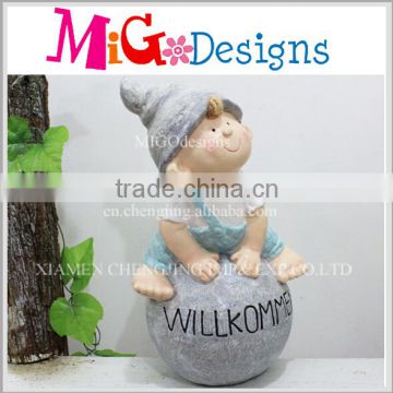 Outdoor Boy And Girl Decoration With Boy Welcome Ball