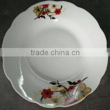 restaurant ceramic plates dishes,ceramic microwave dish plate, custom logo ceramic plate dish