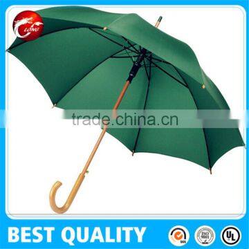 Straight Stick Auto Open Umbrella With Wood Handle photo-2
