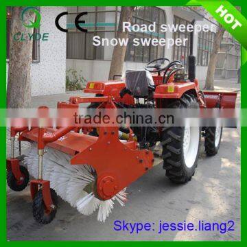 Tractor hydraulic road sweeper