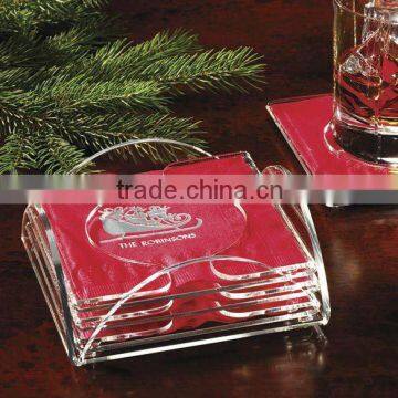 acrylic coasters and coaster holder,cup pad,cup mats