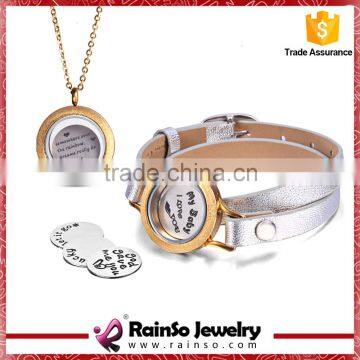 Weave Wrap Around Leather Bracelet Lady Woman Wrist Watch