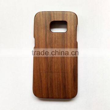 engraving grain solid real wood phone case for samsung s7 edge