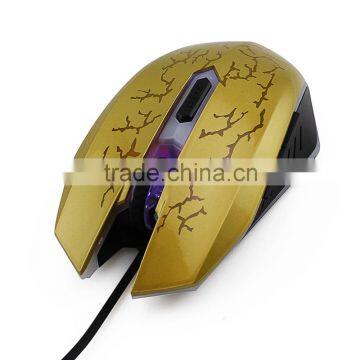 Gold 3200 DPI USB Wired Mouse Mice,LED Optical Gaming Mouse